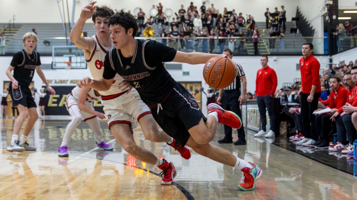 Centennial guard Gabe Eddins led the state’s largest classification with 20.1 points per game last winter.