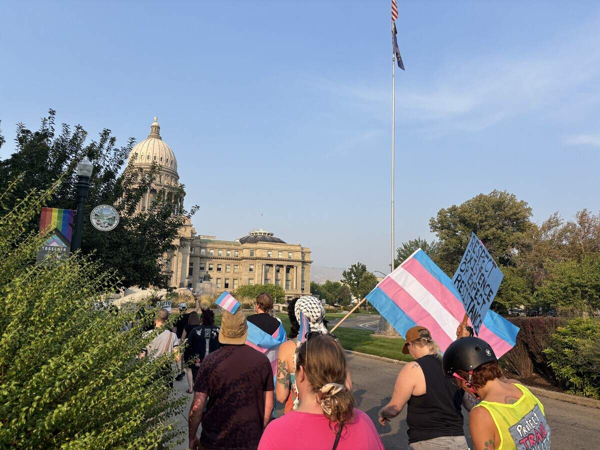 The Boise Trans March helps kick off this weekend’s Boise Pride Festival, which will take place at Ann Morrison Park. Friday evening’s march took supporters from the Capitol down to 8th Street and back.