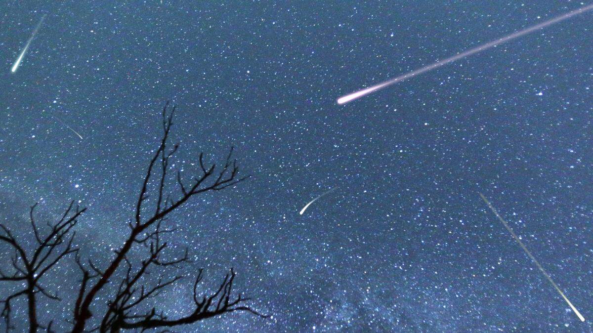 The Perseid meteor shower streaks across the summer sky in 2015.