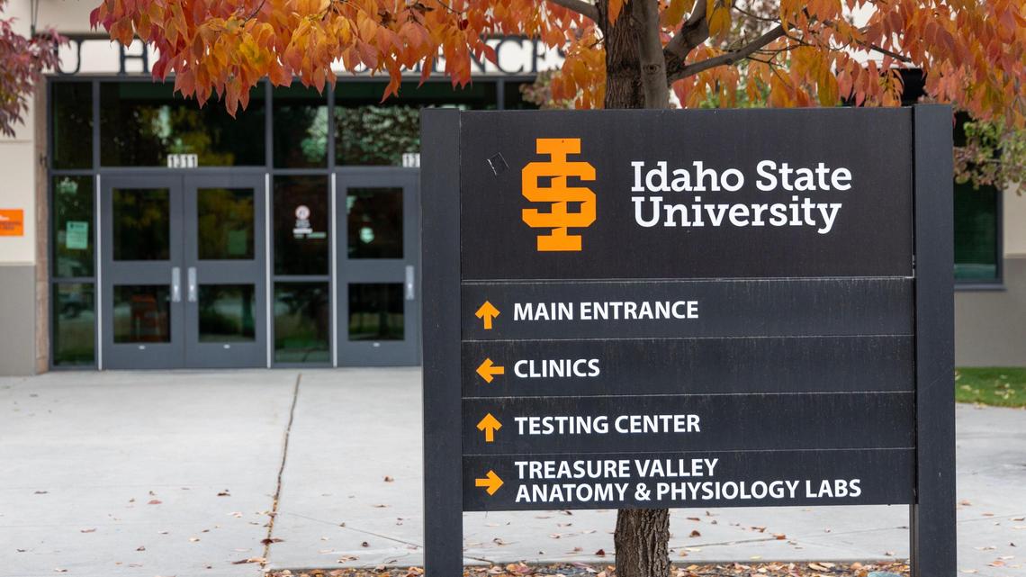 The main entrance to the Idaho State University-Meridian campus.