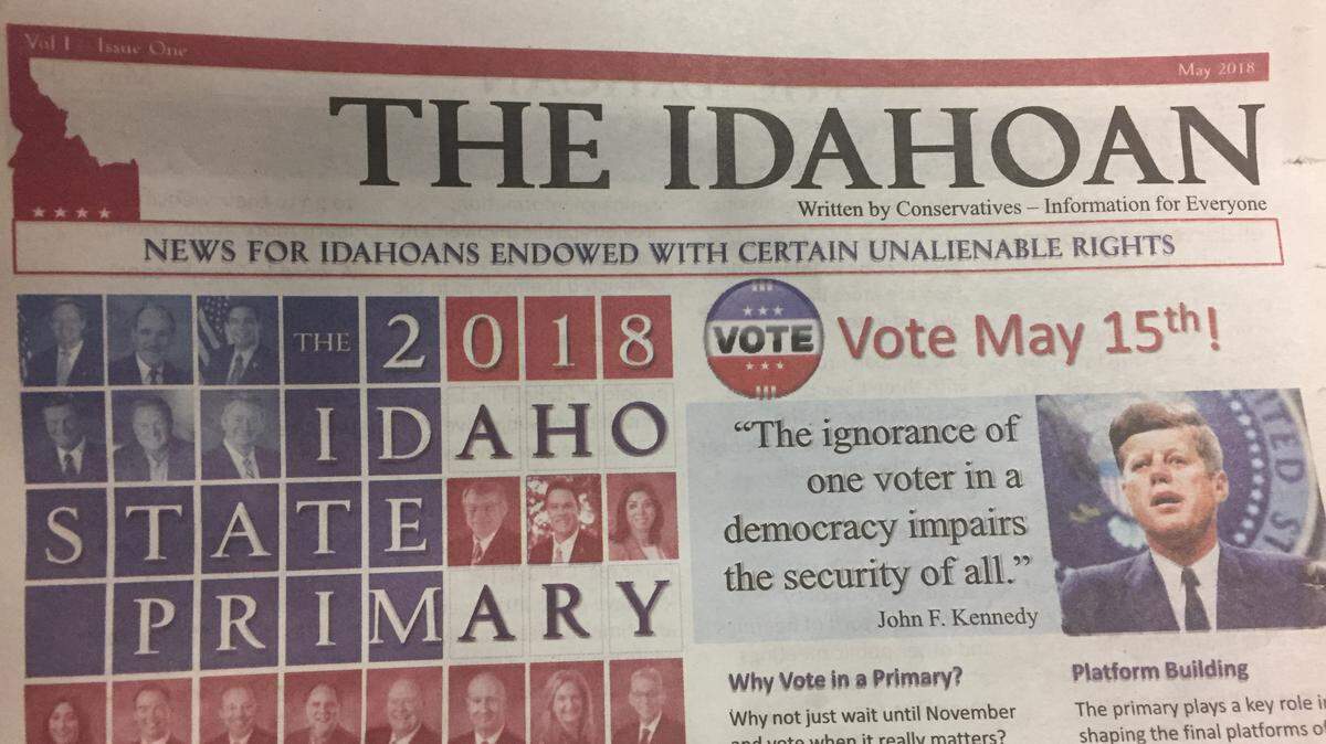 A copy of "The Idahoan" from May 2018.