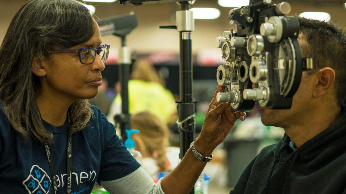 Eye exams are just one of many services offered at the Free AMEN Clinic Wednesday-Friday, Sept. 12-14, at Expo Idaho.