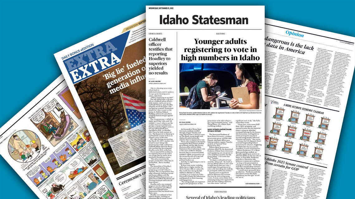 Your guide to the Idaho Statesman’s new publication schedule; plus, 5 new features