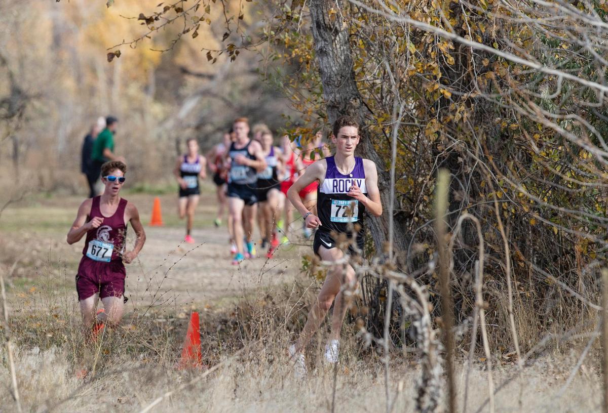 Rocky Mountain’s Trent Wigod finished second at the 5A state cross country race on Oct. 29.