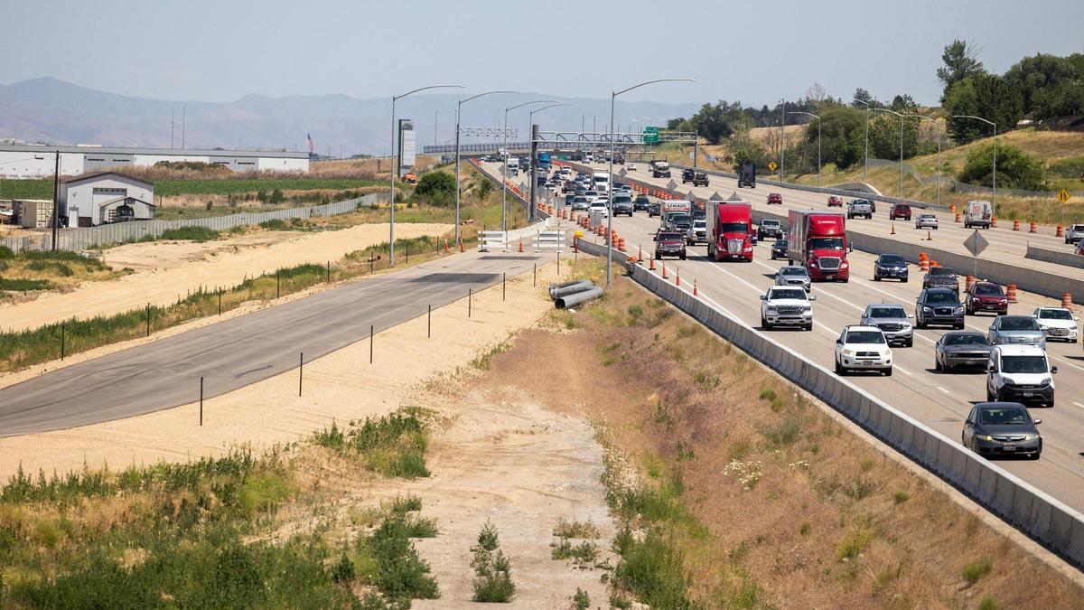 Traffic on Interstate 84.