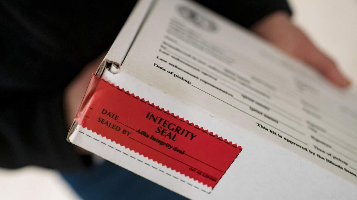 A rape kit is shown in this 2019 file photo.