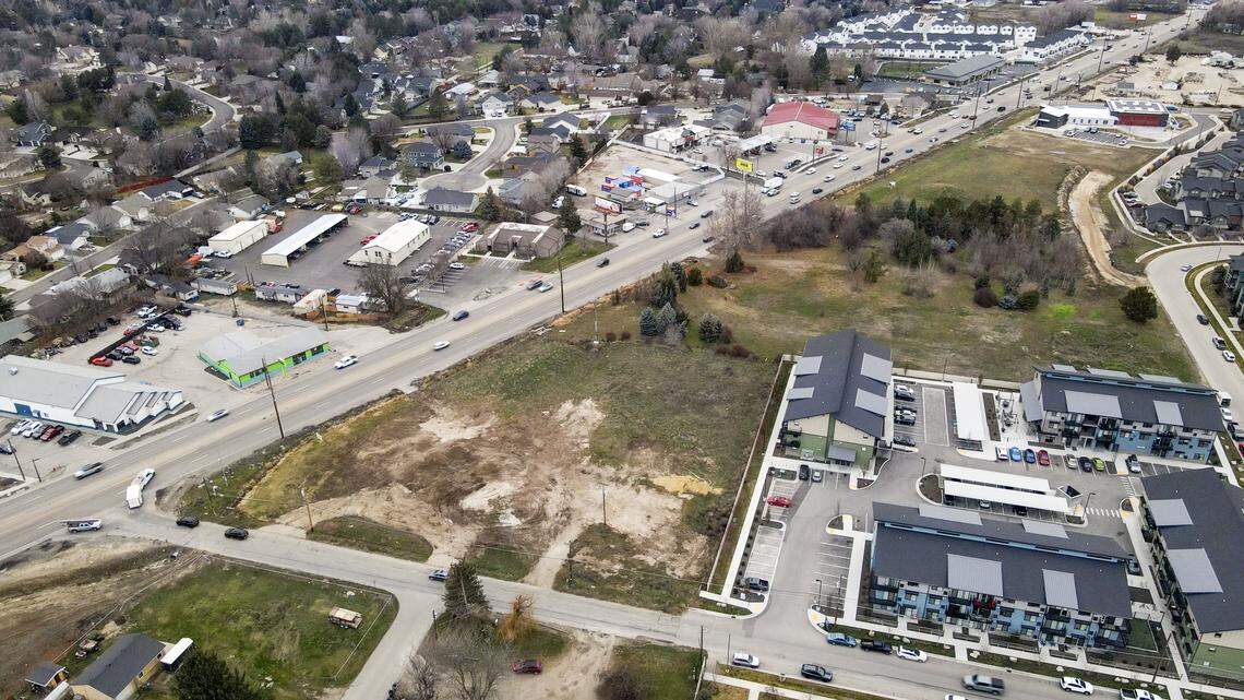 An area in Northwest Boise along State Street and the intersection with N. Roe Street has seen numerous housing developments.