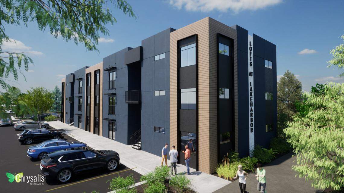 A three-story, 18-unit apartment building called Lofts at Lake Harbor is being planned at 5033 W. State St., west of Collister Drive. It’s an example of a location city officials have identified for more housing to be built.