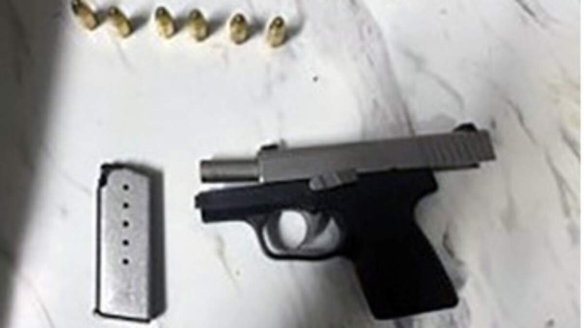 One of the two guns that was found Tuesday in carry-on luggage at the Boise Airport. Both were loaded, TSA officials said.