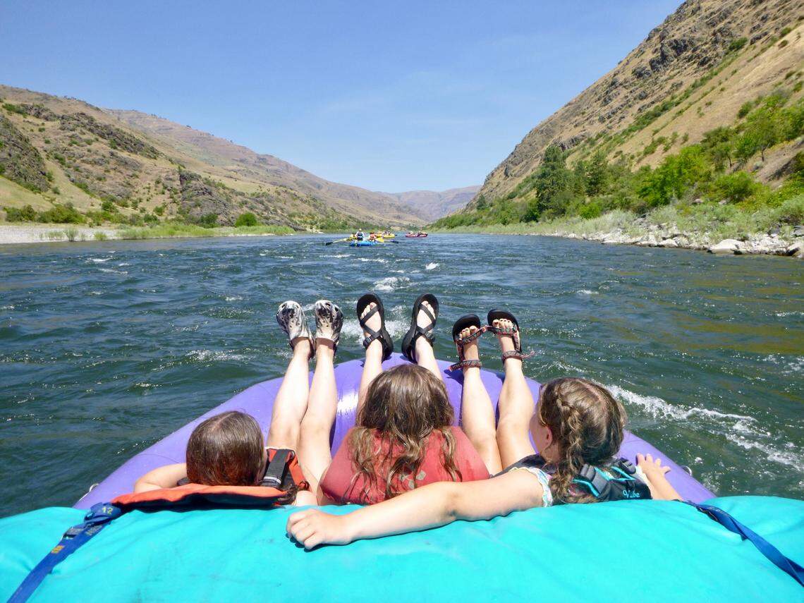 Participants with Wild Hearts Idaho float down the Lower Salmon on a recent trip. Wild Hearts Idaho is a small, Boise-based Treasure Valley nonprofit that provides free outdoor adventures for middle and high school girls, all in the name of building confidence, community and leadership skills.