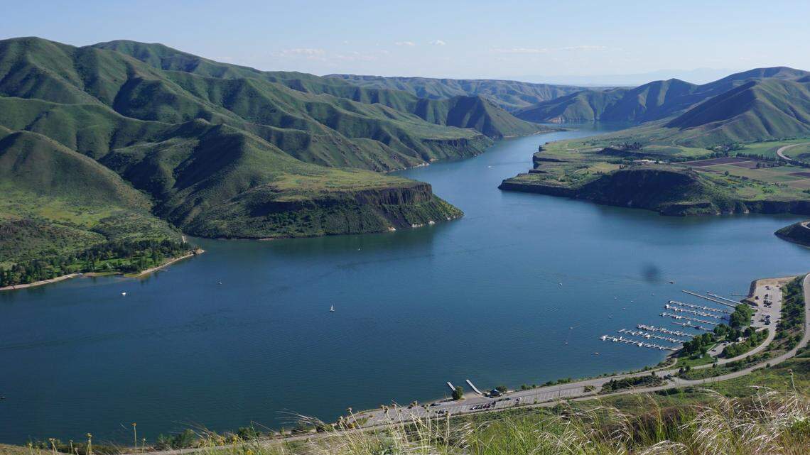 Lucky Peak Reservoir.