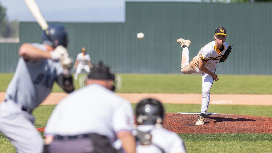 Bishop Kelly’s Cooper Cammann was the winning pitcher Thursday and also was a star at the plate, going 3-for-3 and scoring one of two runs in the bottom of the seventh.