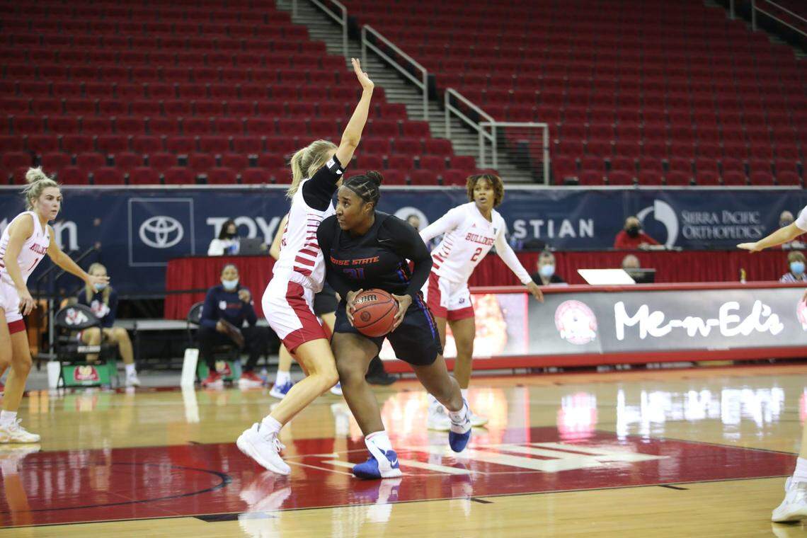 Freshman Elodie Lalotte had two points and two rebounds in 12 minutes off the bench for Boise State, which lost 67-64 to Fresno State on Saturday at Save Mart Center in Fresno, California.