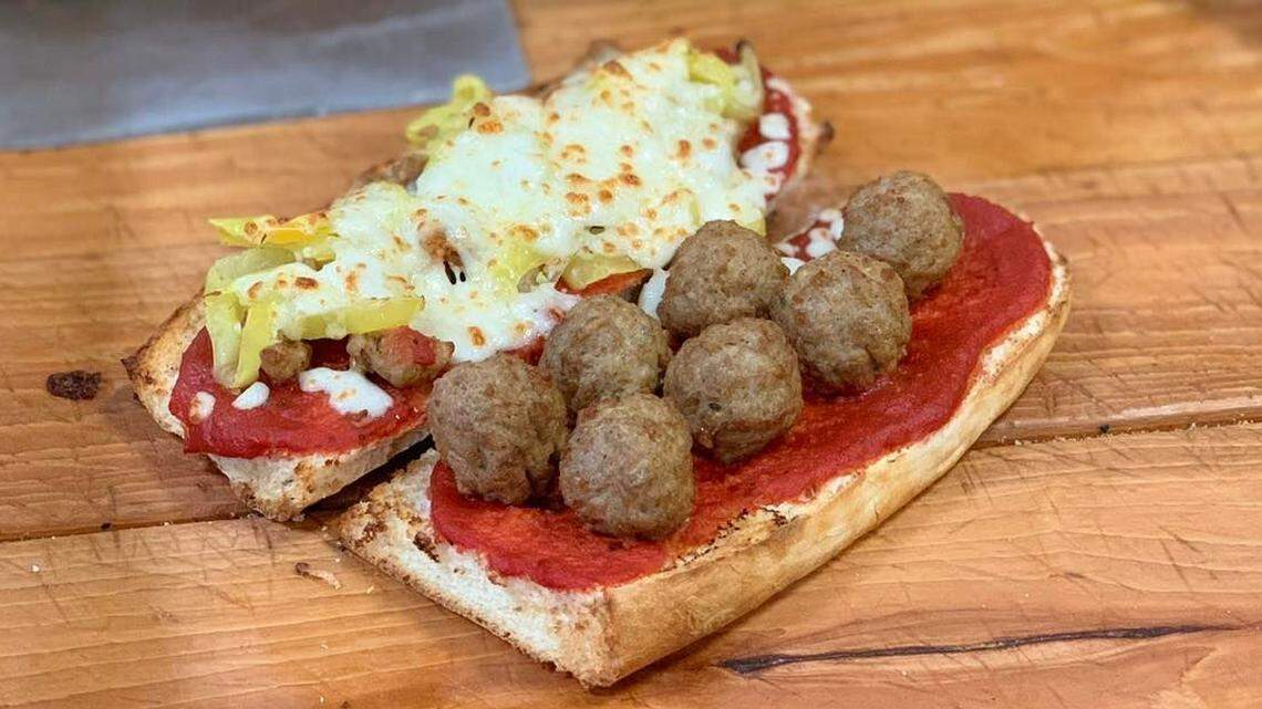 Papa Kelsey’s specializes in oven-baked submarine sandwiches such as this Meatball Sub.