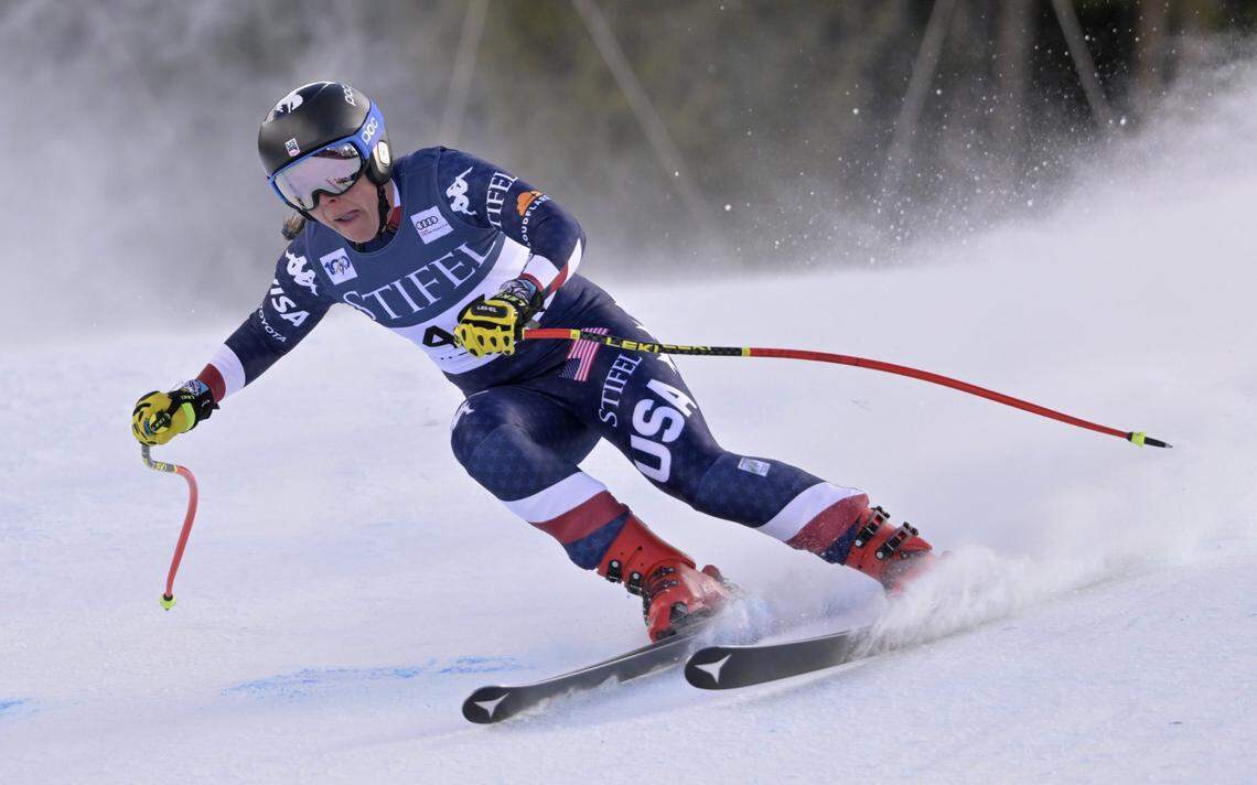 Breezy Johnson, who grew up in Victor, Idaho, will compete for the United States in the downhill competition at the FIS Alpine Skiing World Cup Finals on Saturday in Sun Valley.