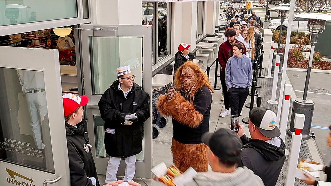 In-N-Out Burger just opened at The Village at Meridian. The drive-thru wait? Up to 8 hours