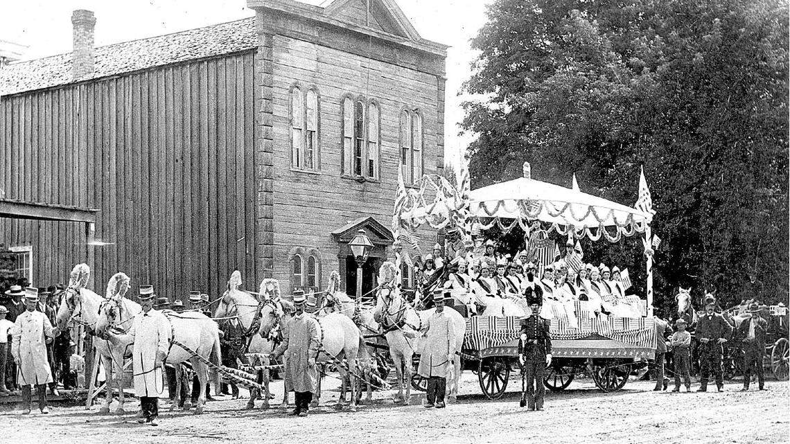 Boise had two parades on July 4, 1890, one in the morning and one in the evening. The daytime parade stopped at the Good Templar’s Hall, which had housed the Territorial Legislature in 1871. The celebration was the grandest ever, as “the heavens smiled upon the flag of freedom unfurled in honor of the newborn state,” the Statesman reported. “Idaho today is the young giantess standing alone in her independence, in her consciousness of strength ... and with the star of Idaho glistening in all its golden lustre in the diadem of the States.”