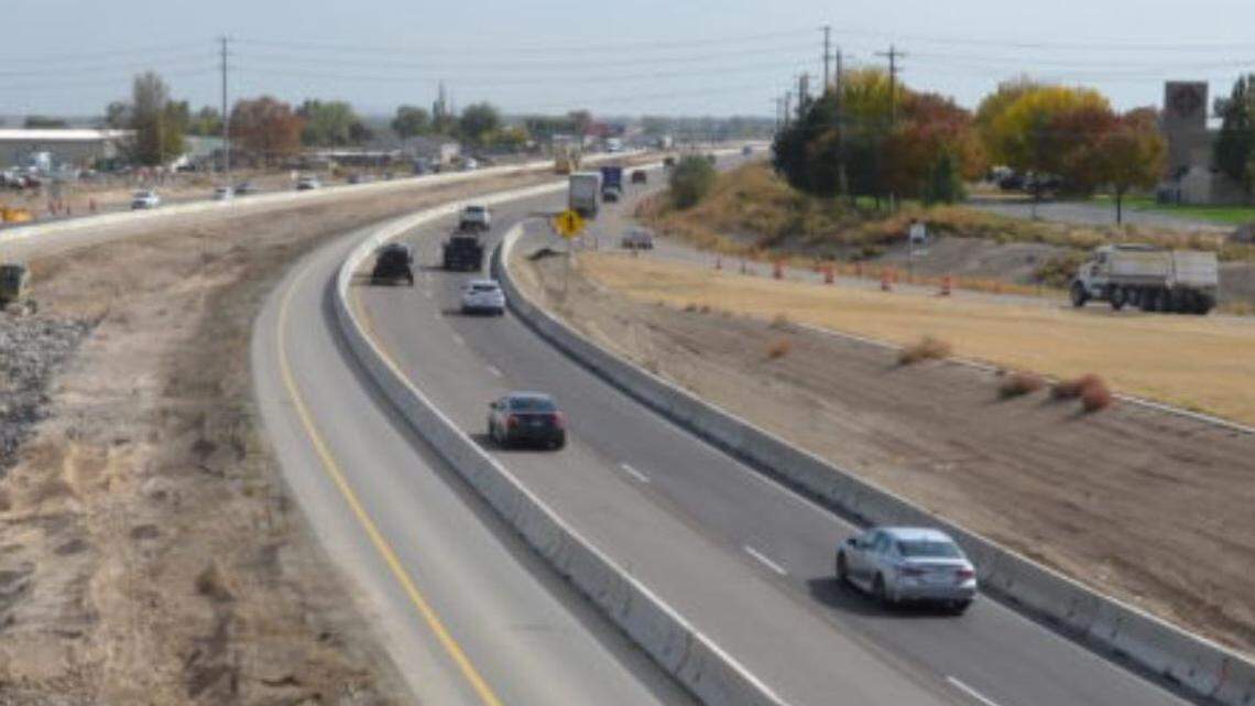 A new third lane on Interstate 84 between Franklin Road in Caldwell and Karcher Road in Nampa opens to drivers on Thursday morning.