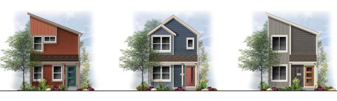 Twenty homes like these with alleys behind them would be part of the proposed Voyager subdivision at 871 S. Five Mile Road, west of Five Mile Road and south of Interstate 84.