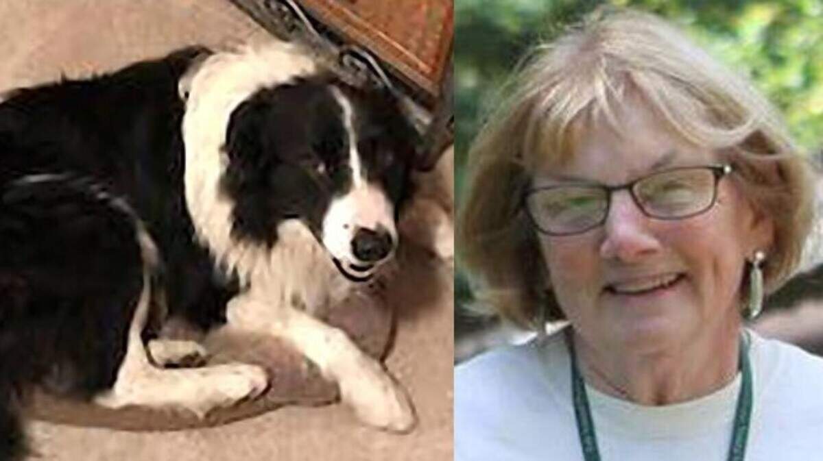 Connie Johnson, right, and her dog, Ace