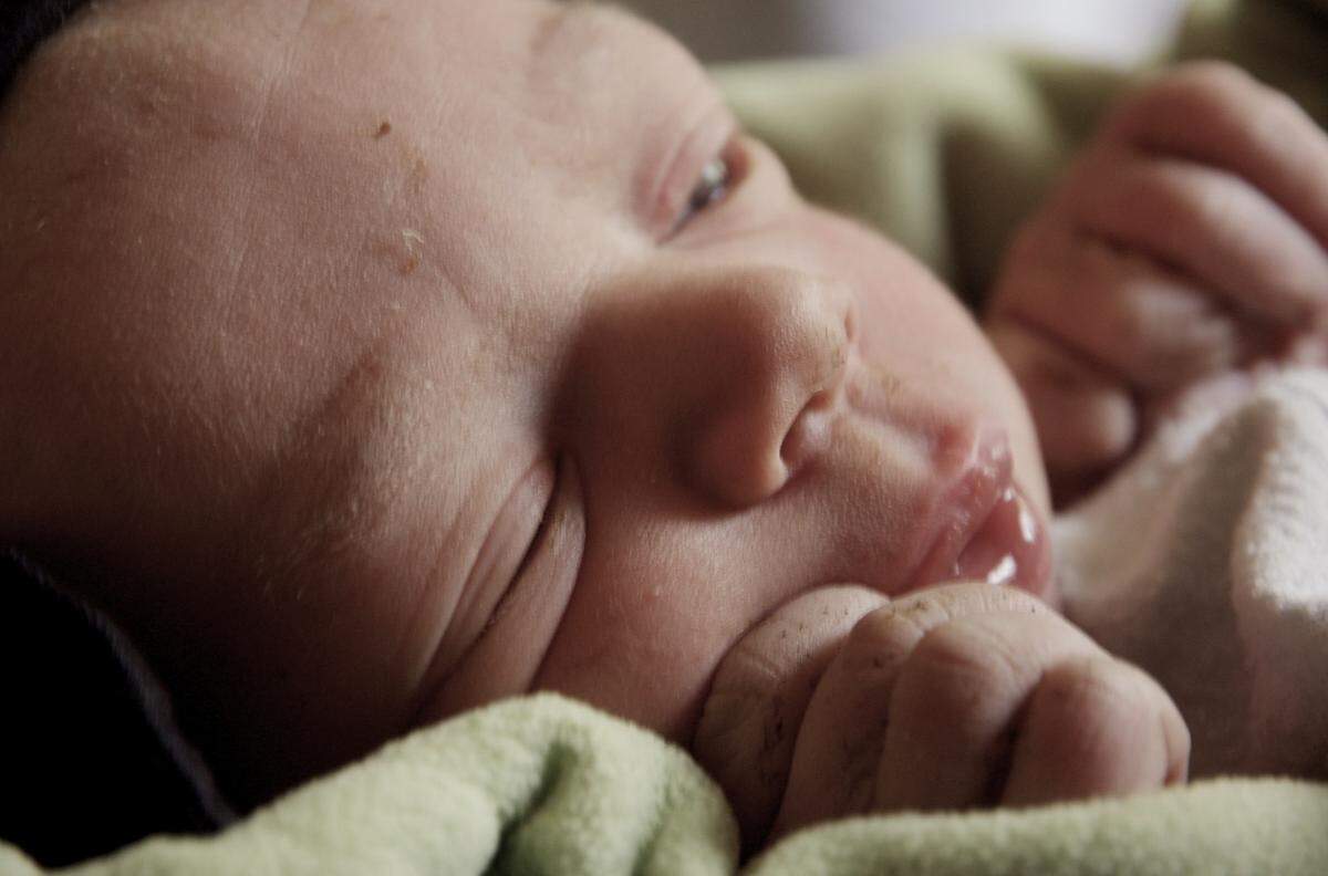 Baby infant newborn birth generic stock