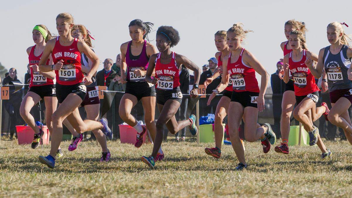 The Boise High girls cross country team followed up their third-place finish at regionals, above, with a 10th-place finish at the Nike Cross Country Nationals in Portland.