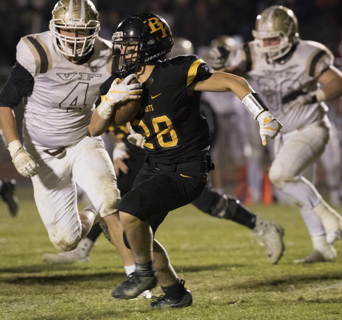 Ian Arellano has led the powerful Bishop Kelly rushing attack, running for 1,335 yards and 19 TDs this fall.