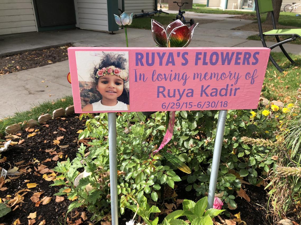 A flower garden was planted in memory of Ruya Kadir at the Wylie Street Station Apartments in northwest Boise. She was stabbed during a party to celebrate her 3rd birthday, and died a couple of days later. Eight others, including five children, were stabbed or slashed during the attack.