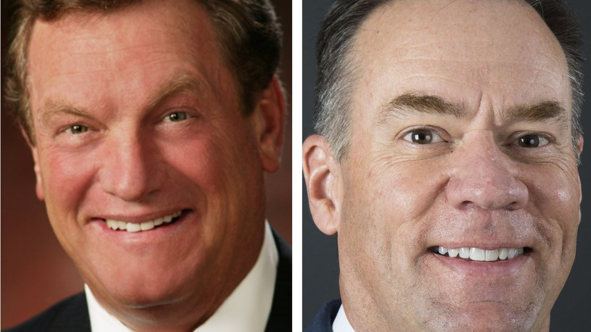 Despite Idaho’s fast-growing population, the state is now considered unlikely to reach the threshold required for a third congressional representative. Rep. Mike Simpson, left, and Rep. Russ Fulcher, both Republicans, are Idaho’s current representatives in the U.S. House.