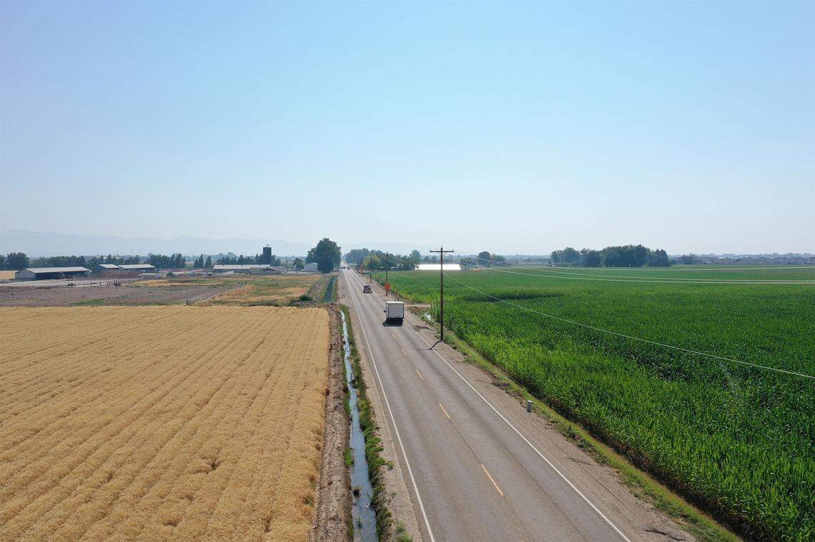 The city of Nampa is working on an expansion to Ustick Road, now two lanes wide.