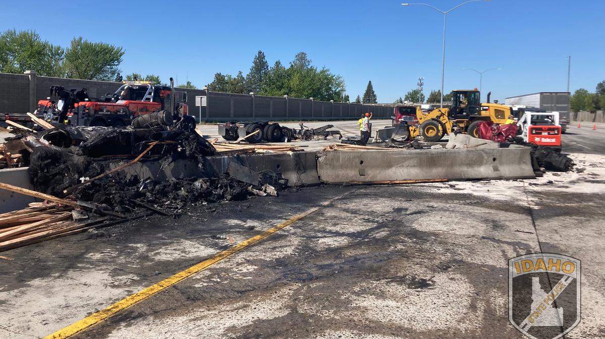 A 27-year-old Boise woman died following a crash that involved nine vehicles on Interstate 84 in Boise in May.