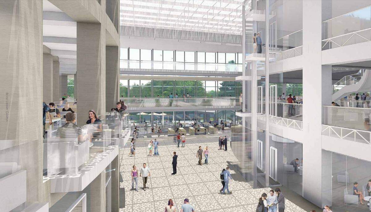 The “urban room” featured in plans for the proposed new Boise main library.