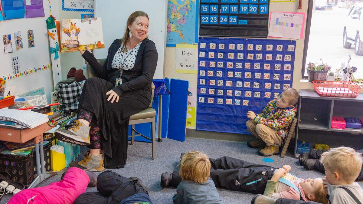 Sudents at Valley View Elementary School in Bonners Ferry are shown in this January file photo.