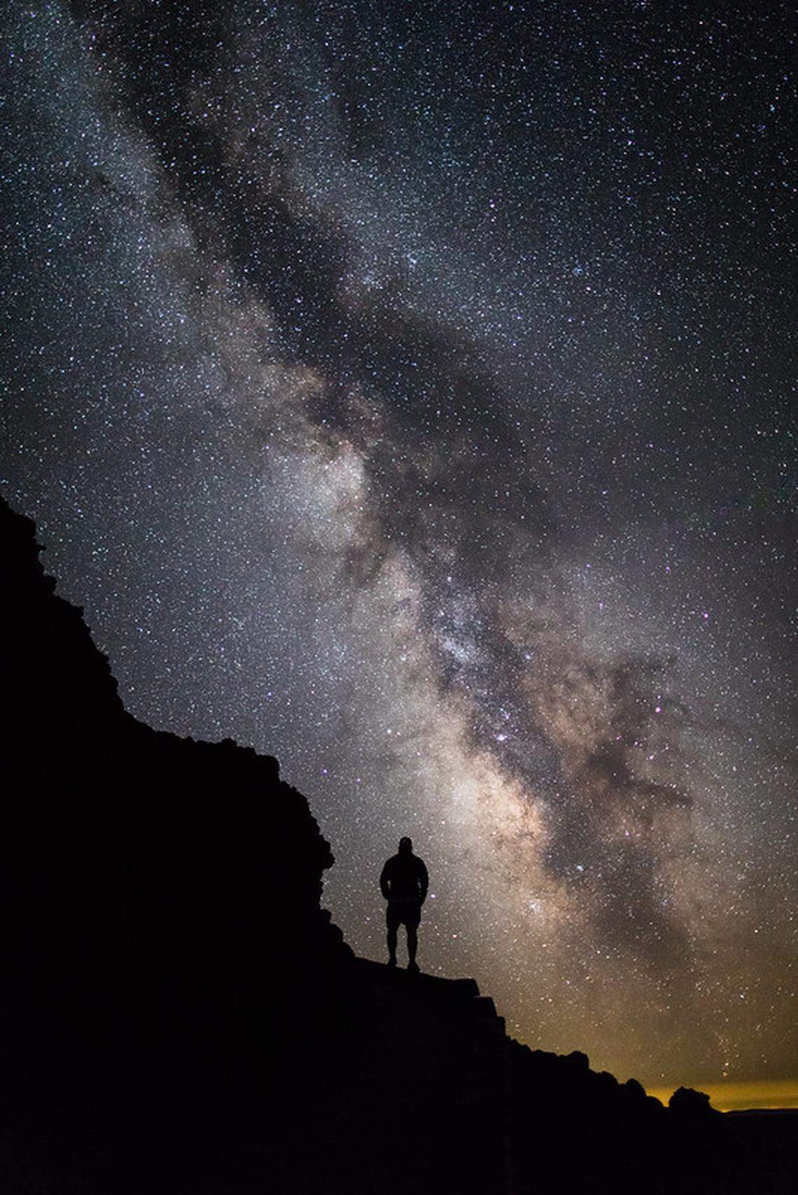 The night sky is pictured at Craters of the Moon National Monument and Preserve.