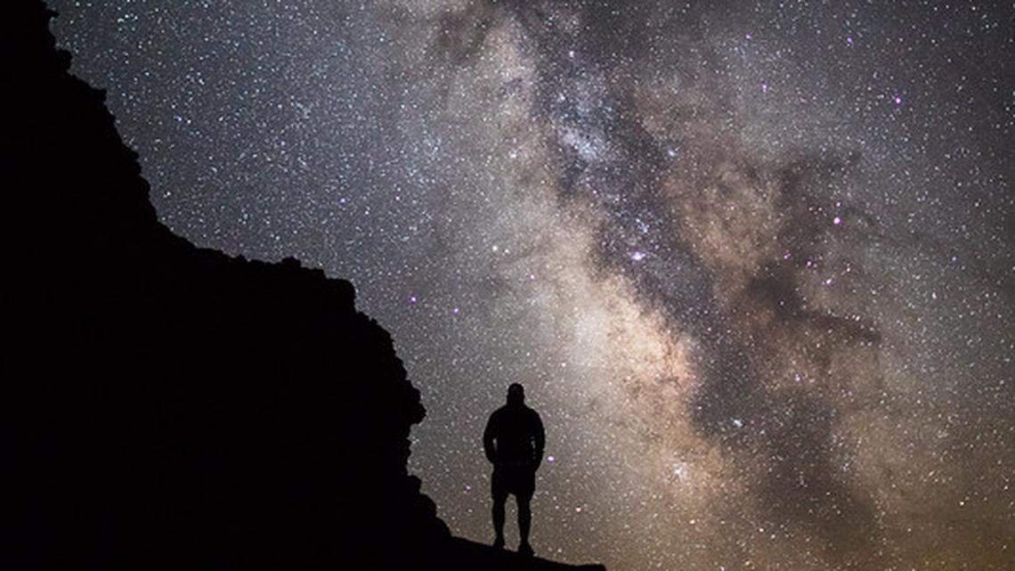 The night sky is pictured at Craters of the Moon National Monument and Preserve.