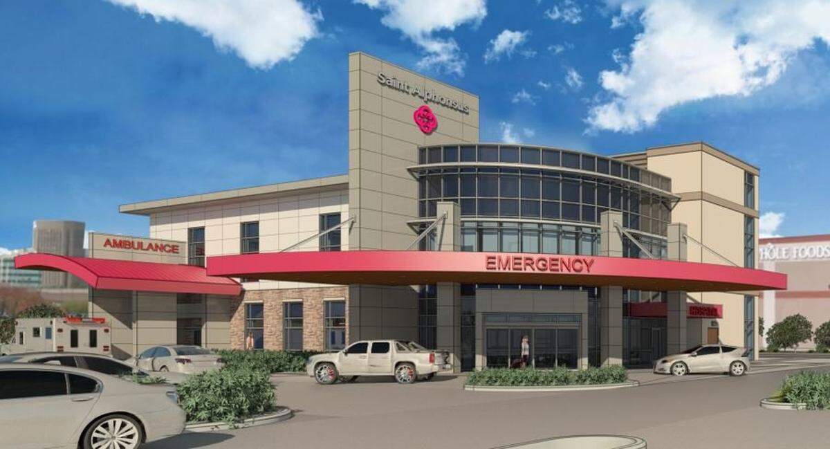 In June 2017, Saint Alphonsus Health System said it planned this “neighborhood hospital” on Myrtle Street, next to the Whole Foods store. No work has started, and now Saint Alphonsus is not commenting on the project’s status.
