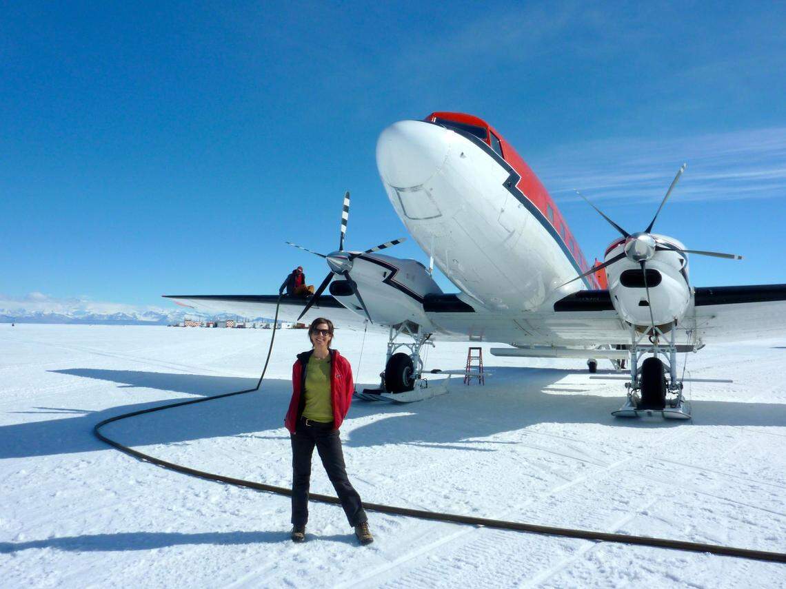 Emily Hart in Antarctica, around the time of the Sept. 11, 2001, terrorist attacks.