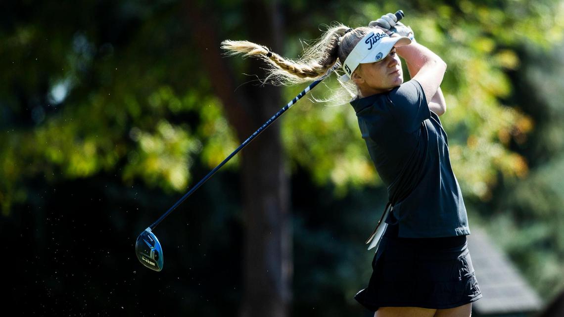 Timberline sophomore Ella Arnzen won the 5A District Three girls golf tournament Thursday at Lakeview Golf Club in Meridian, shooting a 1-over 73.