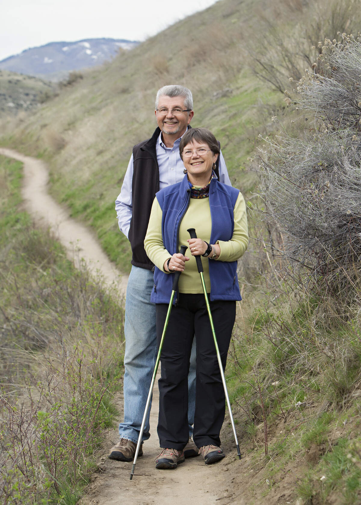 Mary Grunewald McGown was an avid hiker and traveler. In addition to exploring the mountains of the West, she completed 10 walks in Great Britain and is one of a few to walk the whole length of Wales. She and her husband, John, seen here hiking in the Boise Foothills, also hiked in New Zealand, Bulgaria, the Republic of Georgia and Ireland.