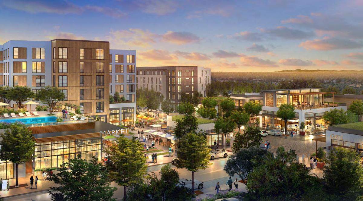 Roundhouse proposed 400 apartments south of Main Street and West of Whitewater Park Boulevard.