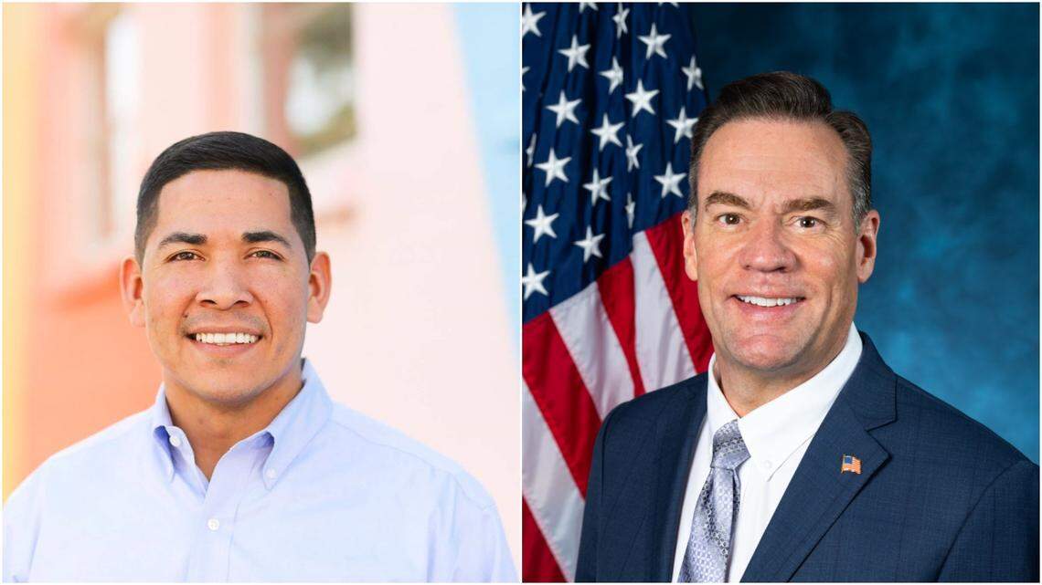 Democrat Rudy Soto, left, is challenging freshman incumbent Republican U.S. Rep. Russ Fulcher for a seat in Idaho’s 1st Congressional District.