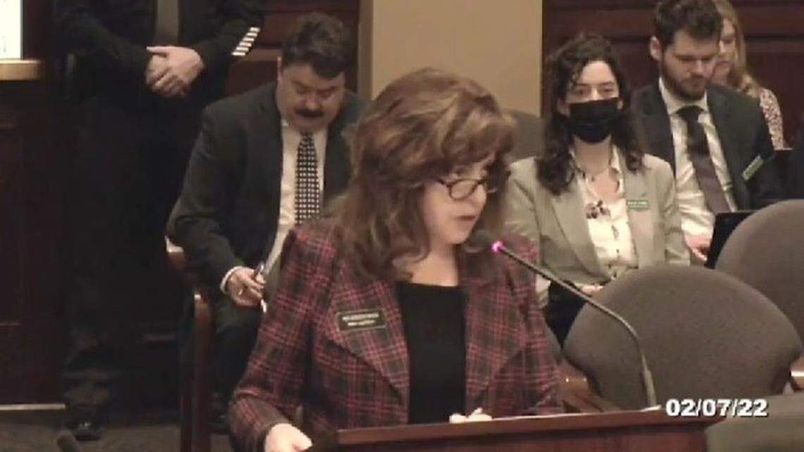 Idaho Rep. Dorothy Moon, R-Stanley, who is also running for Idaho Secretary of State, which oversees elections in Idaho, presents a bill that would eliminate such voting conveniences as same-day voter registration on Election Day and affidavits for voter identification.