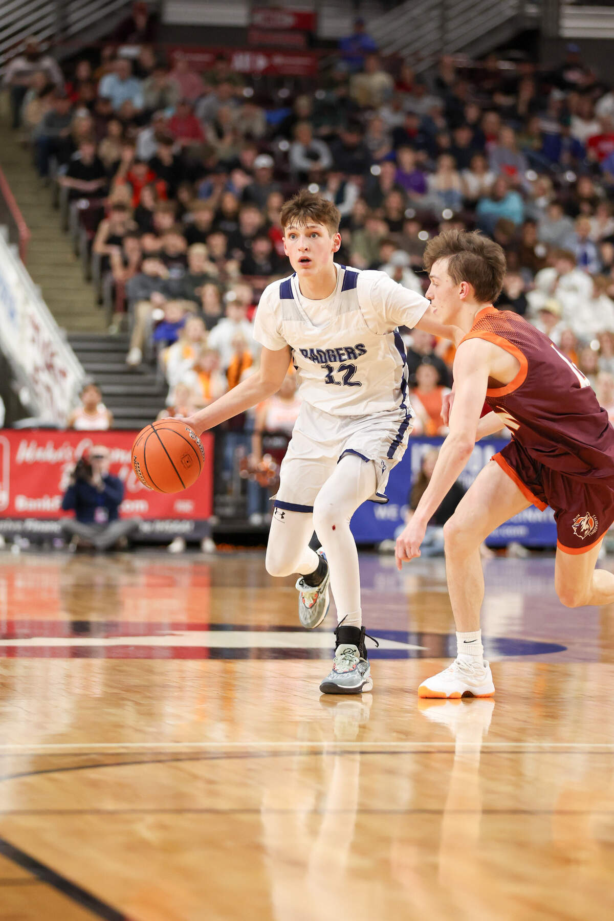 Bonners Ferry’s Asher Williams, left, enters the 4A state tournament as a two-time, All-Idaho Player of the Year.