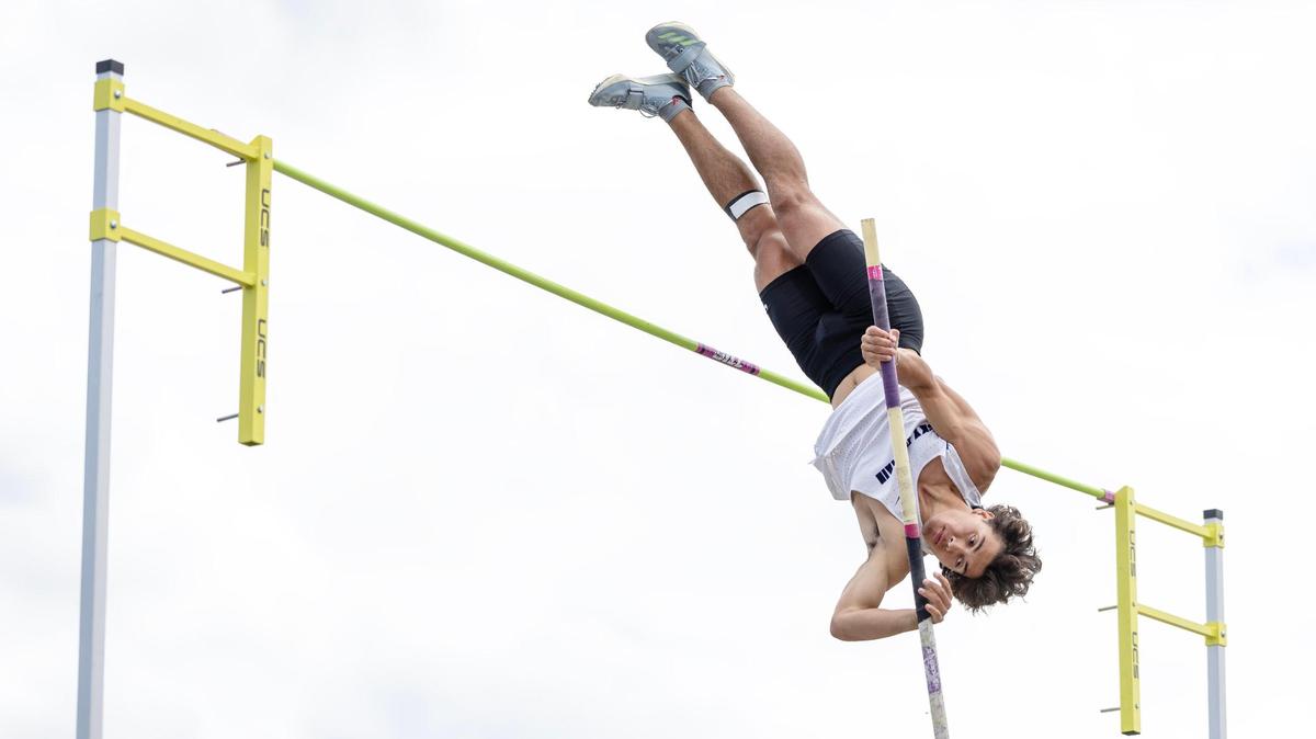 Rocky Mountain’s Paul Anderson won the 6A boys pole vault with a clearance of 16-0 at the Idaho high school state track and field championships Friday at Mountain View High School.