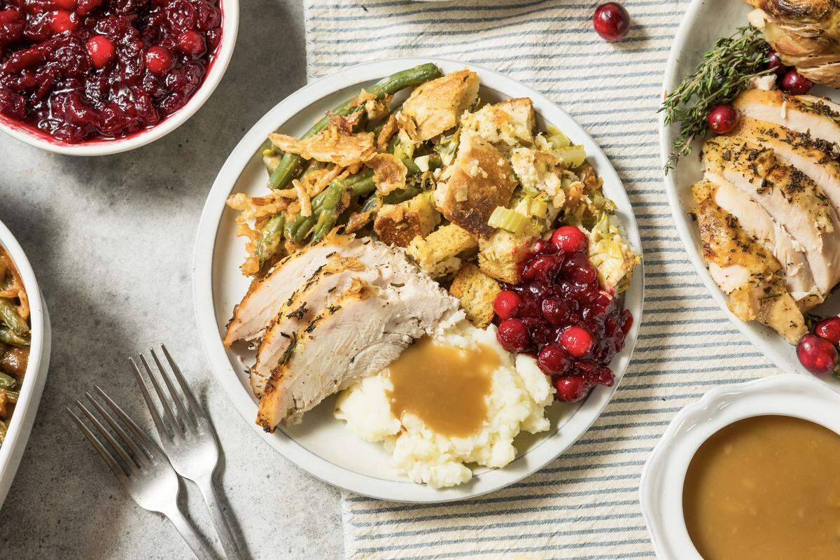 Traditional holiday meals similar to this one will be available at various restaurants this Christmas.