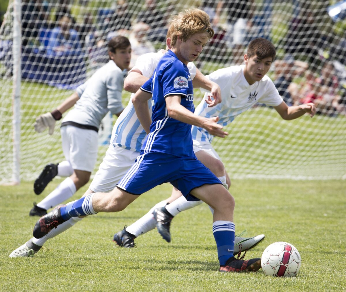 Braden Anderson, 16, is a starting forward for the Boise Nationals boys soccer team, which won the U-16 Idaho State Cup tournament title Monday in penalty kicks over CGA Academy from Idaho Falls.