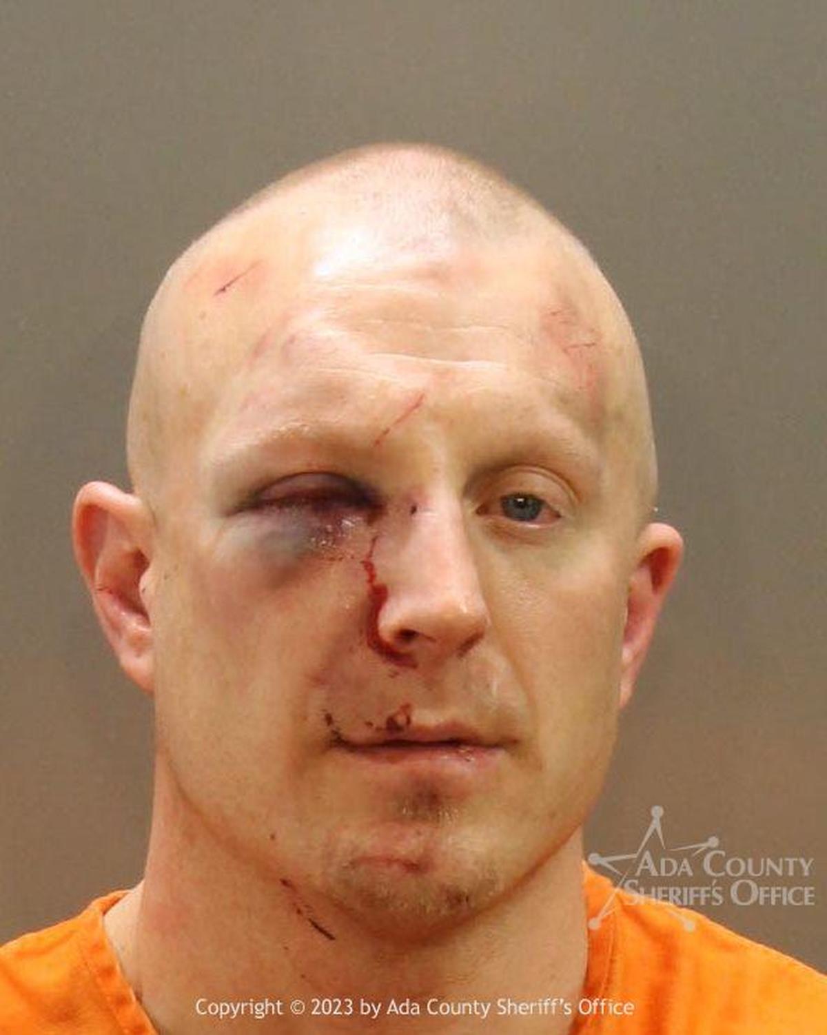 A mugshot of 31-year-old Colt James Seward. A video posted on Twitter showed an unidentified Meridian police officer repeatedly punching Seward in the head.