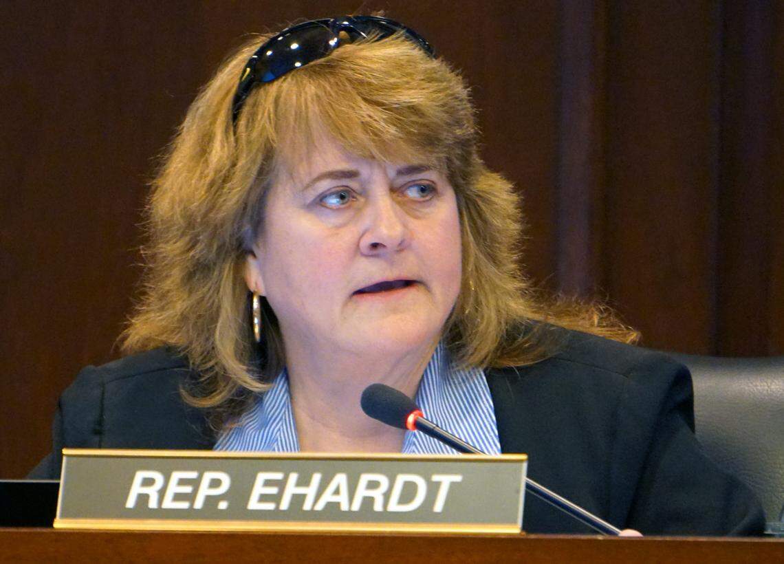 Rep. Barbara Ehardt, R-Idaho Falls, cheers the end of the Roe v. Wade era.