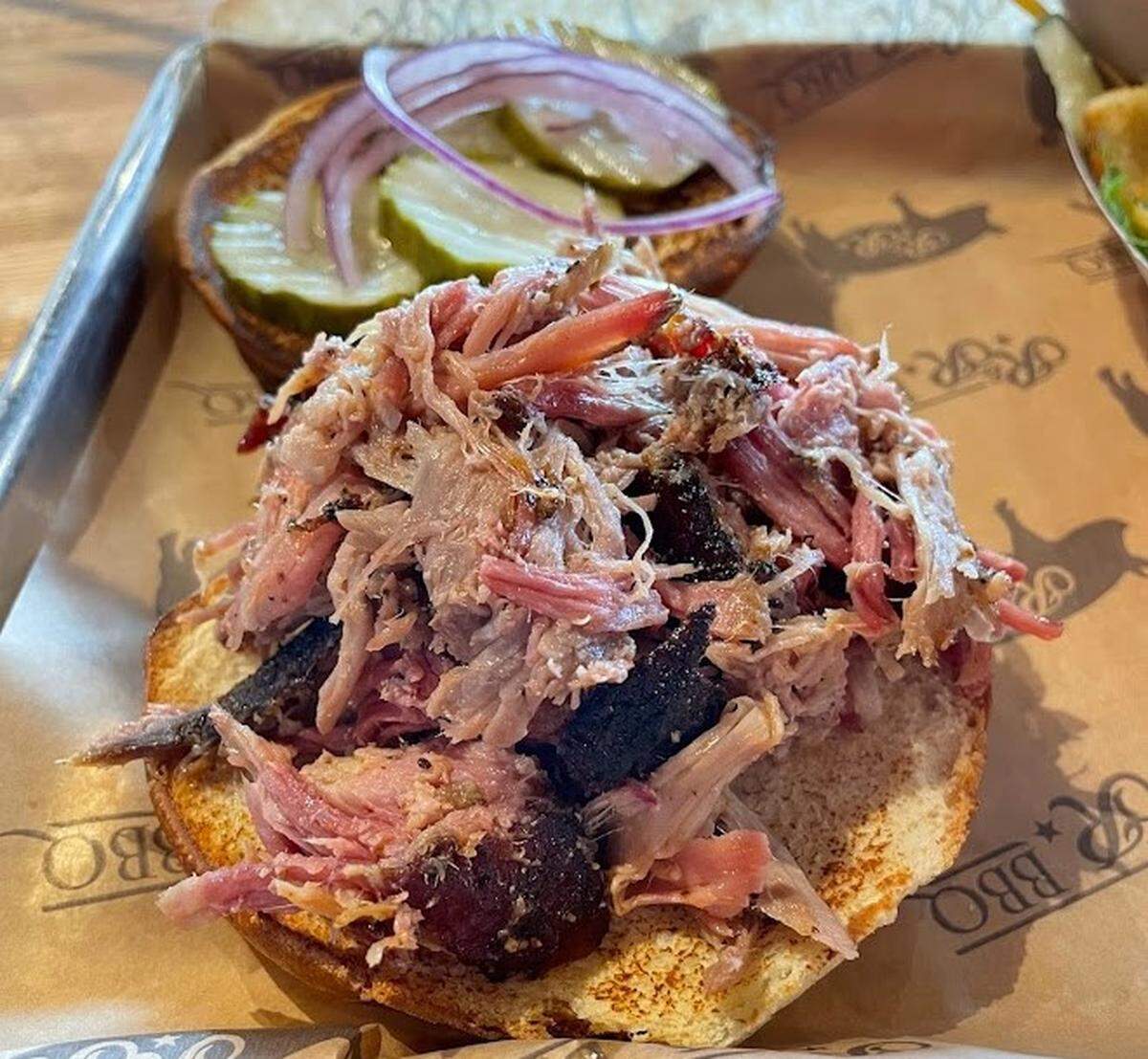 The Pulled Pork Sandwich at R&R Barbecue will make you glad you gave this Utah-based chain a try.