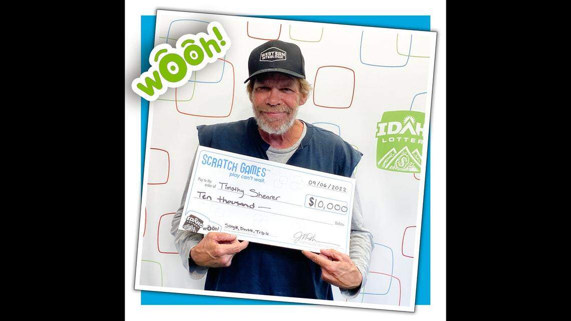 An Idaho man who said he was done playing the lottery won $10,000 from a lottery scratcher, lottery officials said. 